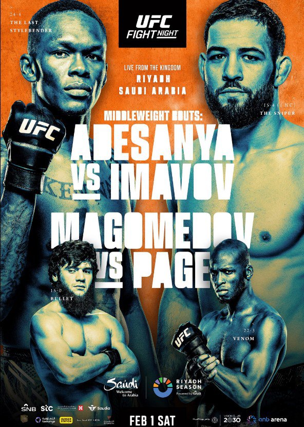 UFC Fight Night 250: Adesanya vs. Imavov